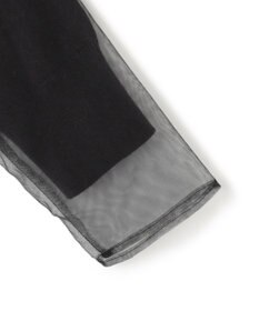 BEIGE， 【洗える】MYRTLE / チュールレイヤードクルーネックトップス