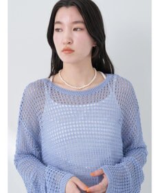 earth music&ecology レーシーニットプルオーバー