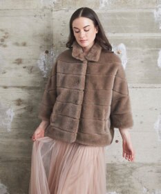 GRACE CONTINENTAL 【LOU ANDREA】フェイクショートコート