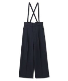 uncrave ウォッシャブルドライサップ ワイドパンツ（サスペンダー付き）