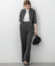 23区 L 【新色追加/洗える】コットンベアジャージー ノースリーブ Tシャツ