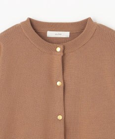 ANY 【UVカット・洗濯機可】クロップド丈スナップカーディガン