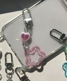 WEGO クリアフラワーミニキーホルダー