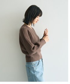 YECCA VECCA 金釦ミニケーブルニット