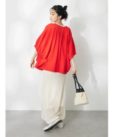 CRAFT STANDARD BOUTIQUE 配色メッシュニットスカート