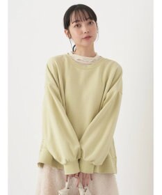 earth music&ecology サイドボタンダンボールプルオーバー