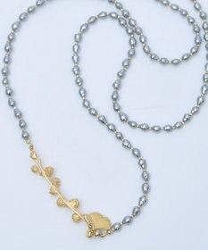 monshiro 【バロックパール/2WAY】イチョウロング ネックレス