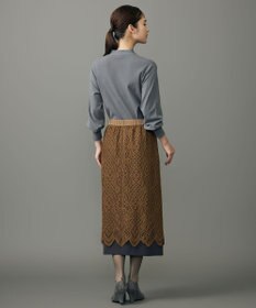 自由区 S 【SHIHOさん着用】バイカラーレース スカート