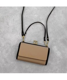 UNBILLION カシュカシュ cachecache / WEB限定カラーコンビウォレットショルダーバッグ