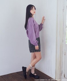 earth music&ecology マイメロディ＆クロミ／ｅａｒｔｈ　レトロアートスウェット