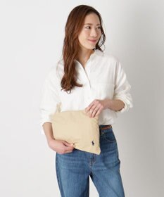 MOONBAT POLO RALPH LAUREN(ポロ ラルフローレン) ポロポニー ポケッタブル レインポンチョ レインコート 無地 フード 収納袋 ロゴ入 レディース