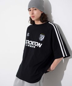 WEGO 【ユニセックス着用ITEM/手洗い可/MLサイズ】ラインゲームロゴT