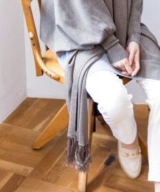 Tiaclasse 【洗える】ストール風カーディガン