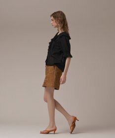 GRACE CONTINENTAL リーフジャガードショートパンツ