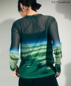 Green Parks ＳＴＡＲ　ＷＡＲＳ／シアープリントＴシャツ