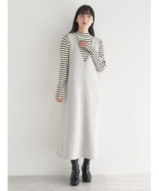 earth music&ecology 前後２ｗａｙ圧縮ニットジャンスカ