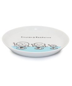 Mother garden しろたん しろたん＆らっこいぬ 洋風プレート L 23cm 単品 日本製洋食器 お皿 プレート