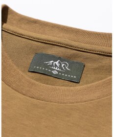 JOSEPH ABBOUD MOUNTAIN 【CREA掲載・テーム ヤルヴィモチーフ・サスティナブル】ビオグレース天竺ｘリップストップTシャツ