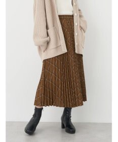 earth music&ecology すきな丈プリーツスカート