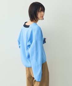 YECCA VECCA 配色VネックZIPカーディガン