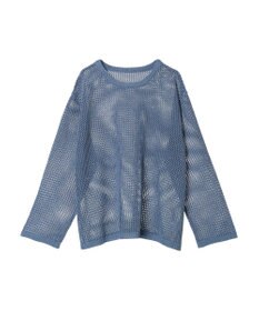 earth music&ecology ラメメッシュプルオーバー