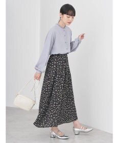 earth music&ecology キンモクセイ柄フレアスカート