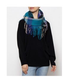 UNBILLION カシュネ cache nez / チェックサイドフリンジスヌード