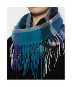 UNBILLION カシュネ cache nez / チェックサイドフリンジスヌード