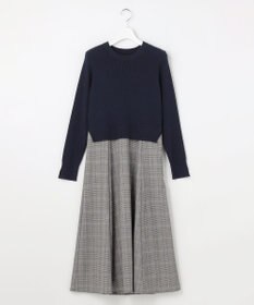 ANY SIS S ドッキングニット ワンピース