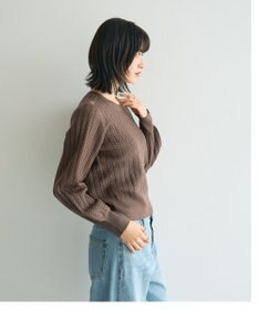 YECCA VECCA 金釦ミニケーブルニット