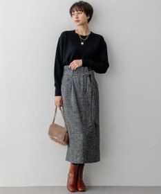 23区 S 【洗える】ウールカシミヤ クルーネック ニット