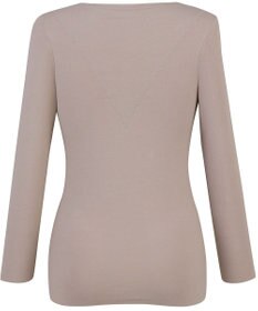 Wing あったかインナー 集中保温設計(背中部分) 綿100％(肌側) アウターにひびきにくい 【綿の贅沢ここちフラット 集中保温】 8分袖 長袖 秋 冬 EL4867 ウイング／ワコール