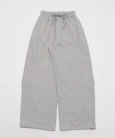 WEGO 【ウエストゴム/SMサイズ展開】裏起毛カーブデザインスウェットパンツ