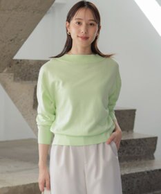 組曲 【WEB限定】コットンニット プルオーバー ミストグリーン系