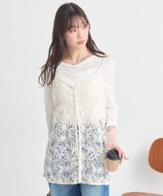 earth music&ecology モールレースキャミチュニック