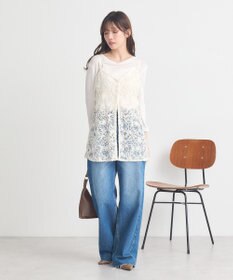 earth music&ecology モールレースキャミチュニック