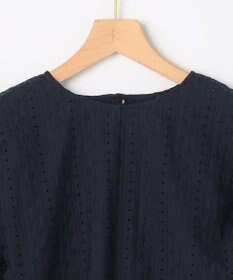 組曲 【WEB限定】エンブロイダリーレース ペプラムブラウス