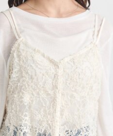 earth music&ecology モールレースキャミチュニック