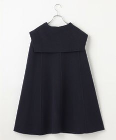 #Newans セーラーカラーダブルフェイスケープコート