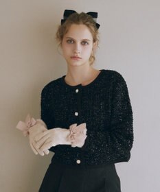 Maison de FLEUR ビッグリボンファーグローブ