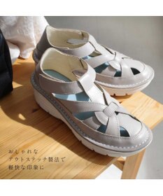 Pointer 本革編み込みグルカサンダル