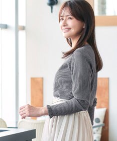 Tiaclasse 【安田美沙子さん着用・選べる2type・洗える】 フリルニットトップス