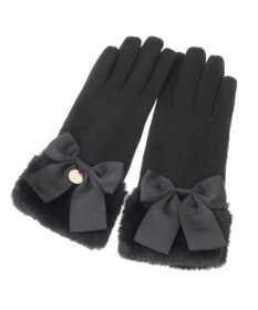 Maison de FLEUR ビッグリボンファーグローブ