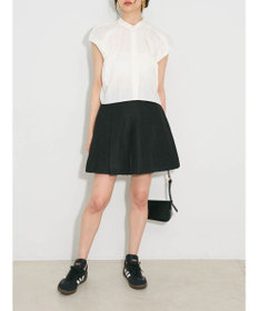 Green Parks タックデザインショート丈シャツ