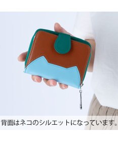 tsumori chisato CARRY スカラップししゅう 小銭入れ コインケース ミニ財布 猫モチーフ