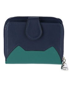 tsumori chisato CARRY スカラップししゅう 小銭入れ コインケース ミニ財布 猫モチーフ