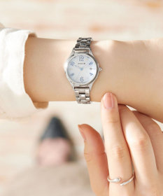 CITIZEN 【ソーラーテック電波時計】wicca ときめくダイヤ 日付あり バンド調整が簡単 5気圧防水