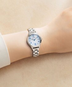 CITIZEN 【ソーラーテック電波時計】wicca ときめくダイヤ 日付あり バンド調整が簡単 5気圧防水