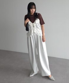 Green Parks レースフリルキャミビスチェ