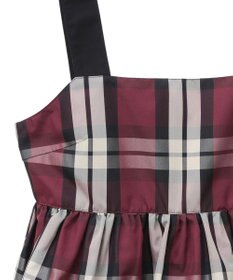 Green Parks ・ＳＵＧＡＲ　ＳＰＯＯＮ　チェックペプラムビスチェ